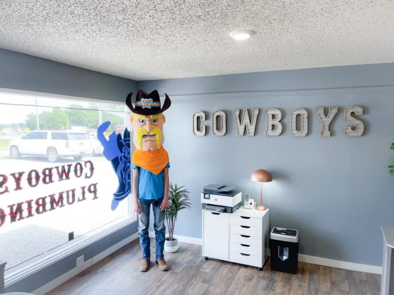 Cowboys plumbing office in Tecumseh, OK