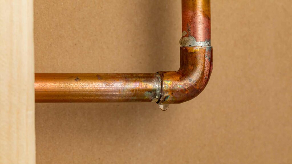 leaky pipe needs fixed with leak detection